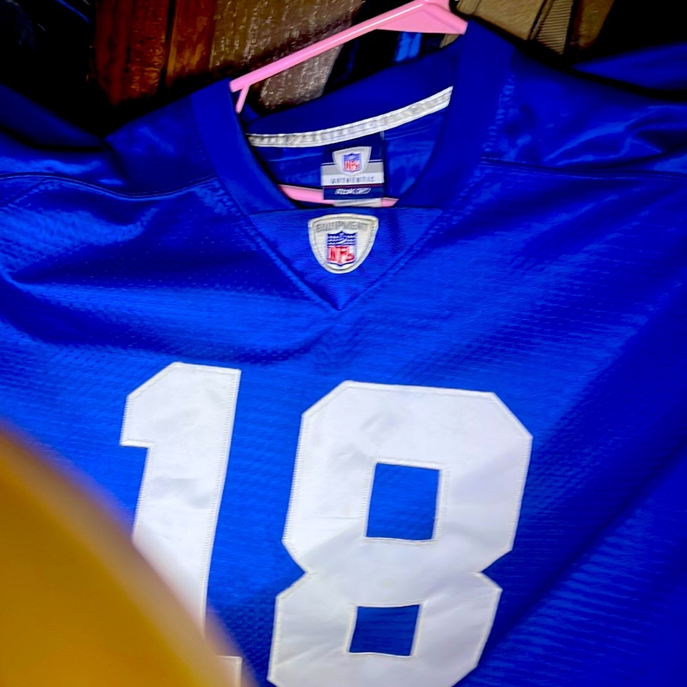 NFL Reebok colts Peyton Manning football jersey size 3X sewn on numbers/letters